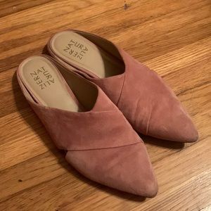 Suede Pink Slip On Flat Loafers - Naturalizer